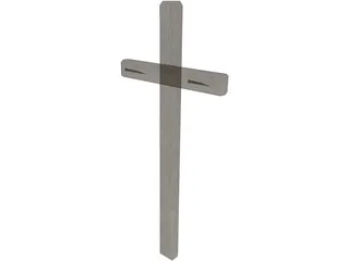 Roman Cross 3D Model