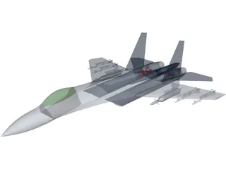 Sukhoi Su-27 Flanker 3D Model