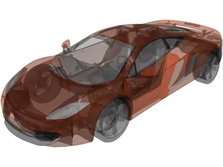 McLaren MP4-12C 3D Model