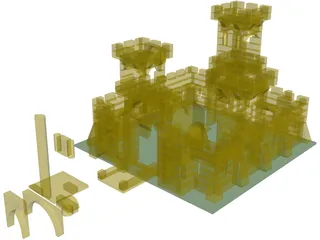 Lego Castle 3D Model