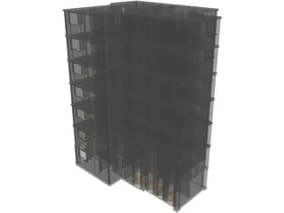 Hospital Building 3D Model