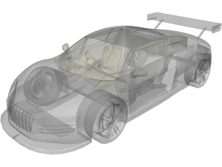 Audi R8 GT3 3D Model