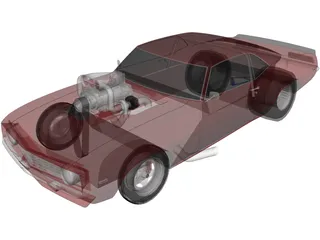 Chevrolet Camaro Pro Drag 3D Model