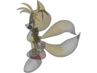 Tails Sonic 3D Model