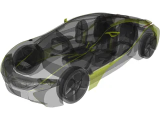 BMW Vision EfficientDynamics Black Edition 3D Model