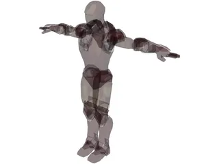 Iron Man Low Poly 3D Model