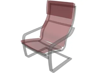 Poang Armchair 3D Model