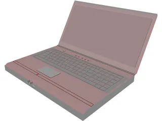 Toshiba Laptop 3D Model