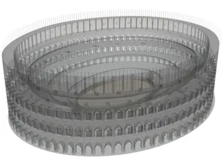 Roman Coliseum Low Poly 3D Model