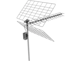 TV Antenna 3D Model