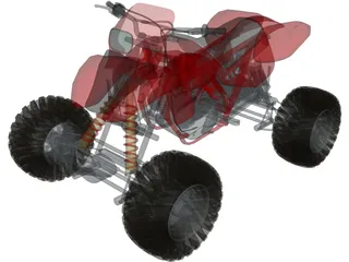 Quad 4x4 3D Model