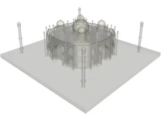 Taj Mahal 3D Model