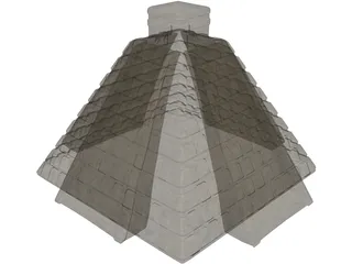 Chichen Itza Pyramid 3D Model