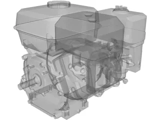 Honda GX200 Engine 3D Model