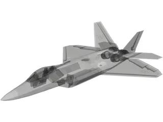 F-22 Raptor 3D Model