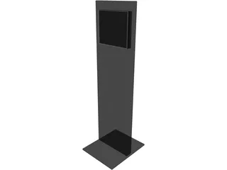 Touch Screen Pole 3D Model