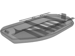 Inflatable Boat 3D Model