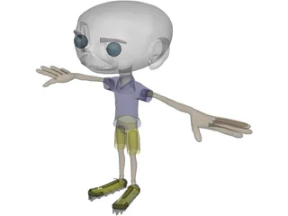 Cartoon Boy 3D Model