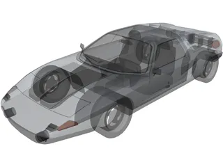 Mercedes-Benz C111-II Concept 3D Model