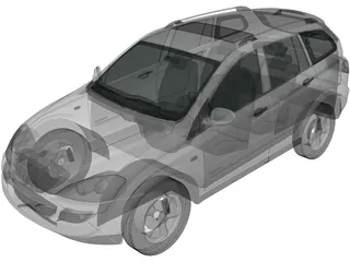 SsangYong Kyron (2011) 3D Model