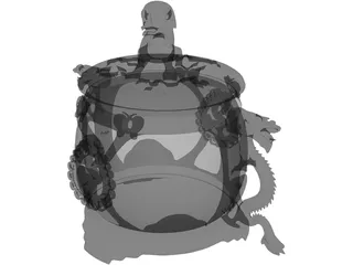 Ancient Chinese Vase 3D Model