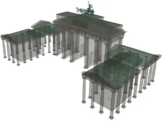 Brandenburg Gate Berlin 3D Model