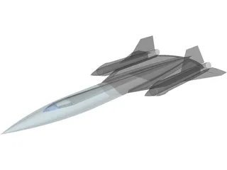 Lockheed SR-71 Blackbird 3D Model