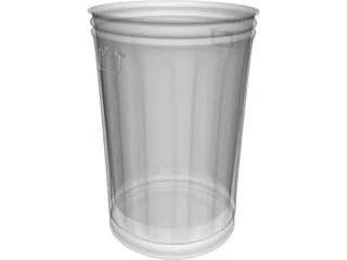 Garbage Can 3D Model