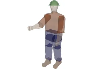 Operator Worker 3D Model