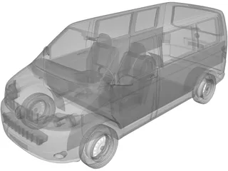 Volkswagen Transporter T5 (2012) 3D Model