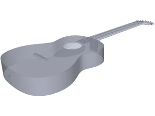 Yamaha Acoustic Guitar 3D Model