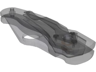 Folding Knife 3D Model