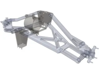 Polaris Outlaw 500 Rear Suspension 3D Model