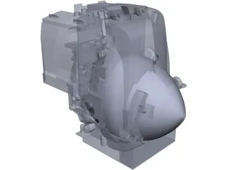Honda GXH-50 Engine 3D Model