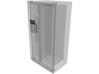 GE Refrigerator 3D Model