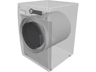 GE Washer and Dryer 3D Model