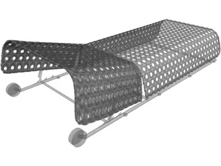 Bench Swimming Pool 3D Model