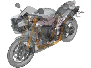 Yamaha R1 3D Model