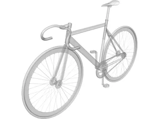 Bicycle Fixed Gear 3D Model