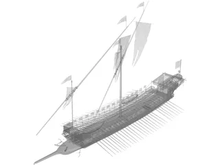 Reale War Ship 3D Model