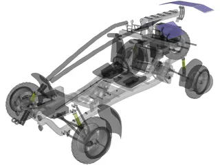 Buggy Dakar Concept 3D Model