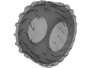 ATV Tire 3D Model