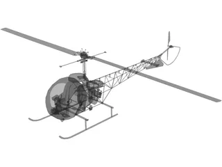 Bell 47 3D Model