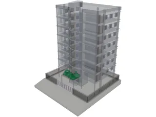 Apartment Building 3D Model