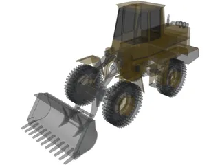 Wheel Loader 3D Model
