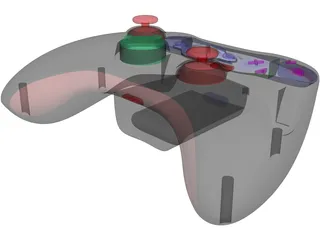 Xbox 360 Gamepad 3D Model