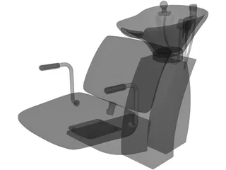 Barber Chair 3D Model