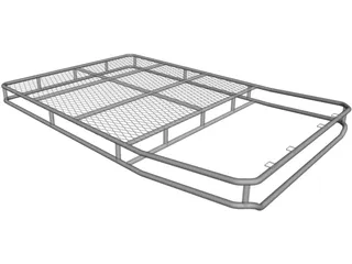 SUV Top Rack Basket Style 3D Model