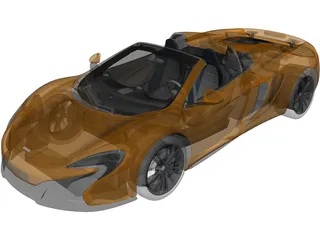 McLaren 650S Spider (2014) 3D Model