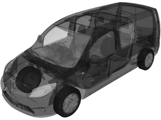 Mercedes-Benz Citan Dualiner 109 CDI (2012) 3D Model